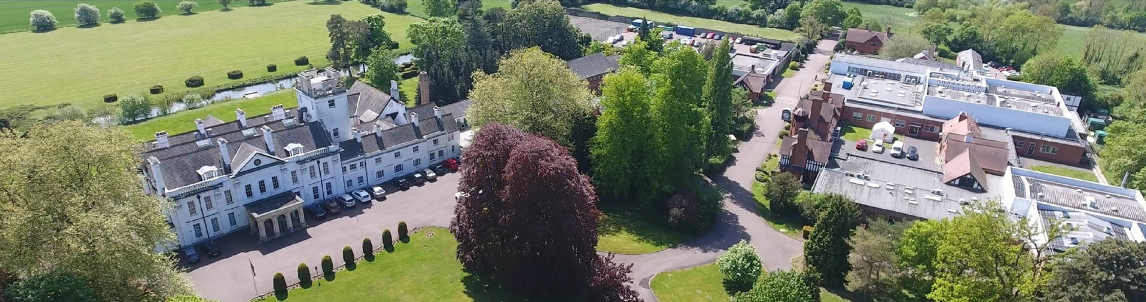 Brickendonbury estate aerial view